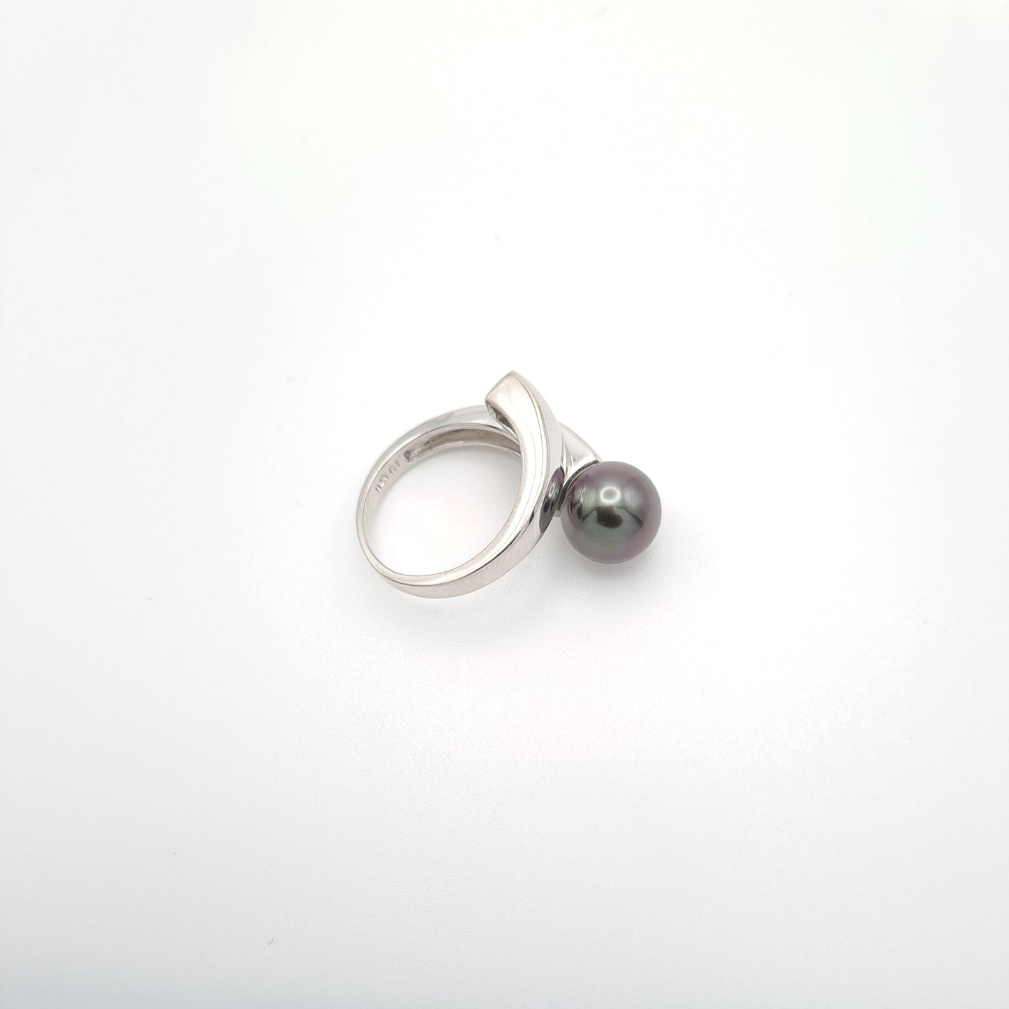 Bague en Argent et Perle de Tahiti Ronde C (A+)