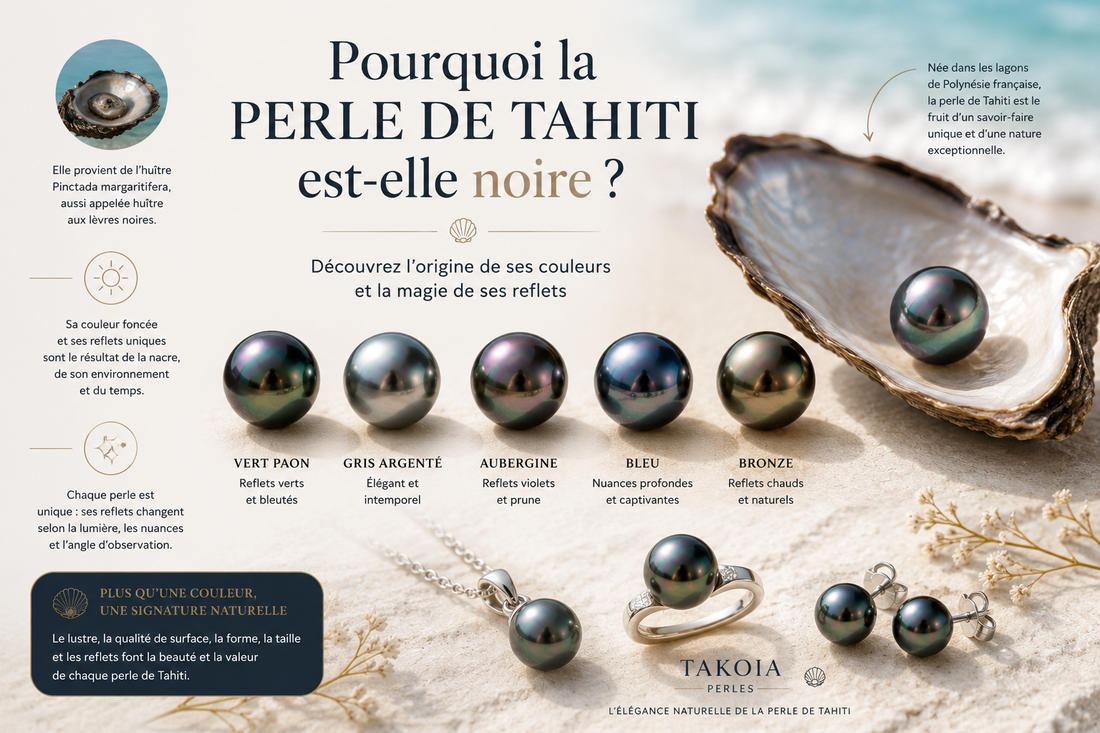 Pourquoi la perle de Tahiti est-elle noire ?