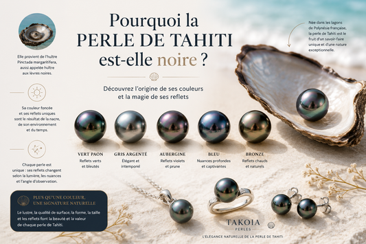 Pourquoi la perle de Tahiti est-elle noire ?