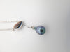 Collier en Argent avec Nacre et Perle de Tahiti Semi-Baroque B+ (AA+)