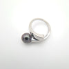 Bague en Argent et Perle de Tahiti Ronde C (A+)