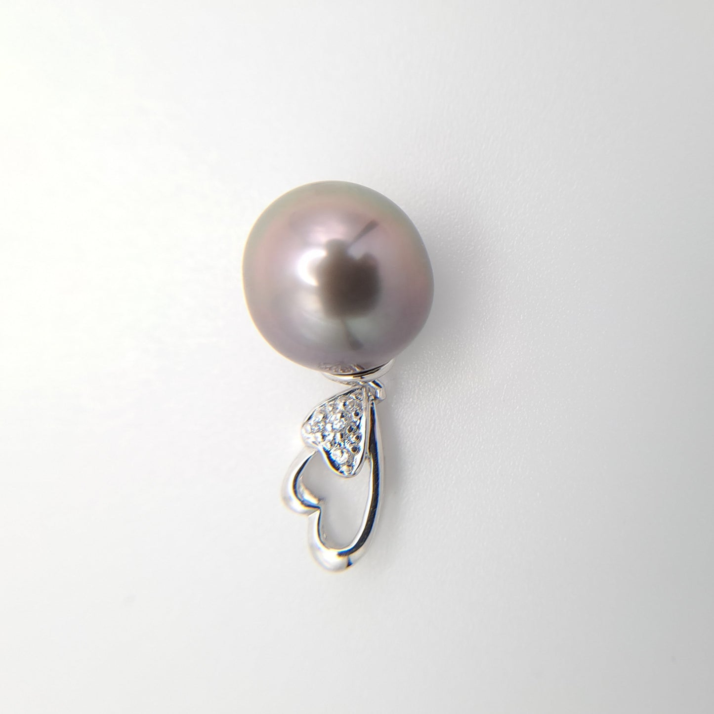 Pendentif en Argent et Perle de Tahiti Semi-Baroque C (A+)