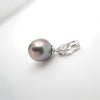 Pendentif en Argent et Perle de Tahiti Semi-Baroque C (A+)
