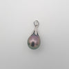 Pendentif en Argent et 1 Perle de Tahiti Semi-Baroque B/C