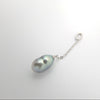 Pendentif en Argent et keishi de Tahiti
