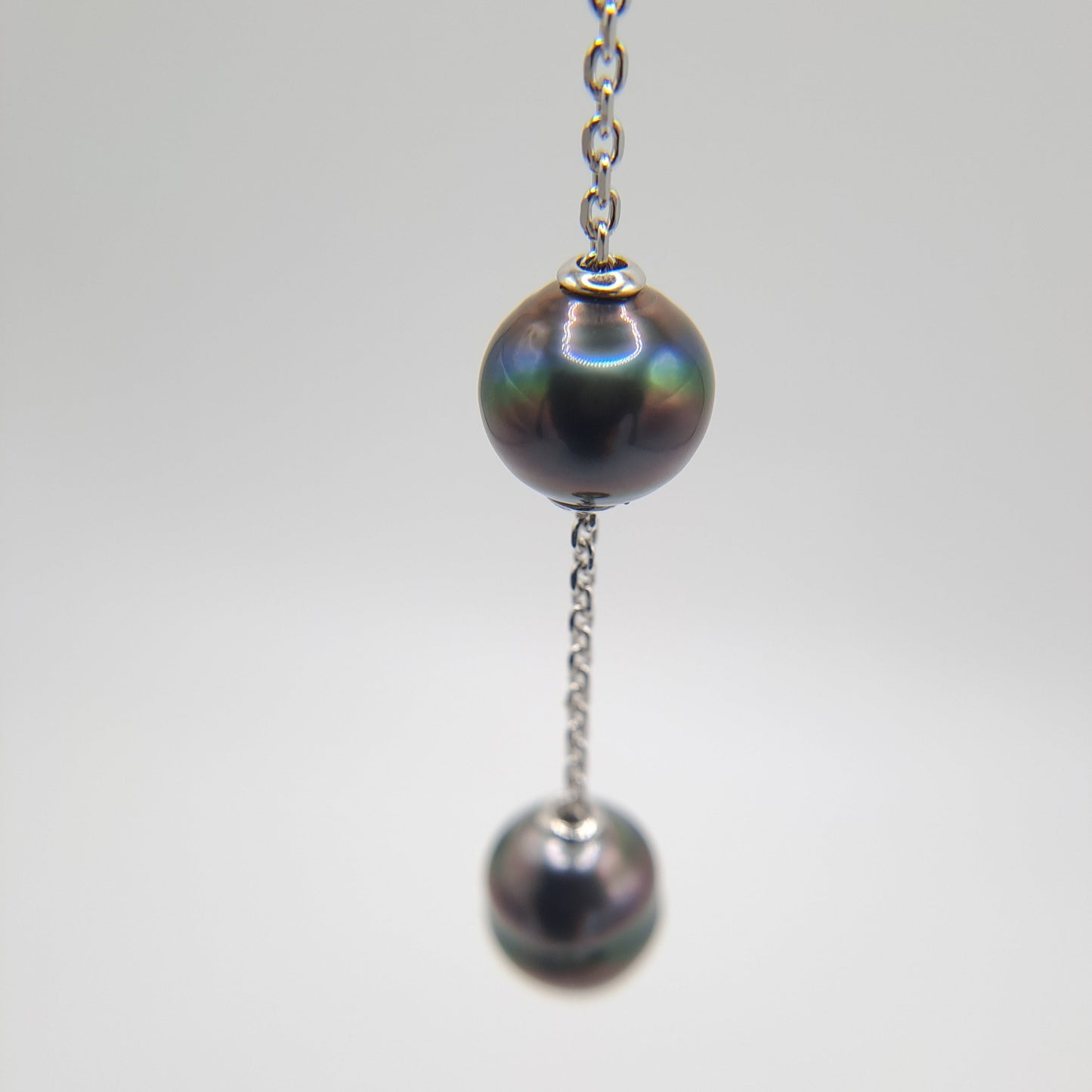 Collier en Argent et 3 Perles de Tahiti - Luxe Polynésien