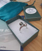 Bague en argent avec 2 perles de tahiti collection Manihi