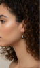 Boucle d'oreilles en or et perle de Tahiti