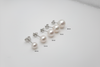 Boucle d'oreilles en Argent avec perle d'eau douce de différente taille 4mm à 8mm