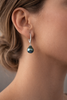 Boucles d'oreilles et perle de tahiti