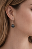 Boucle d'oreilles et perle noire de Tahiti