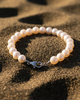Bracelet perle d'eau douce 5mm avec fermoir en argent