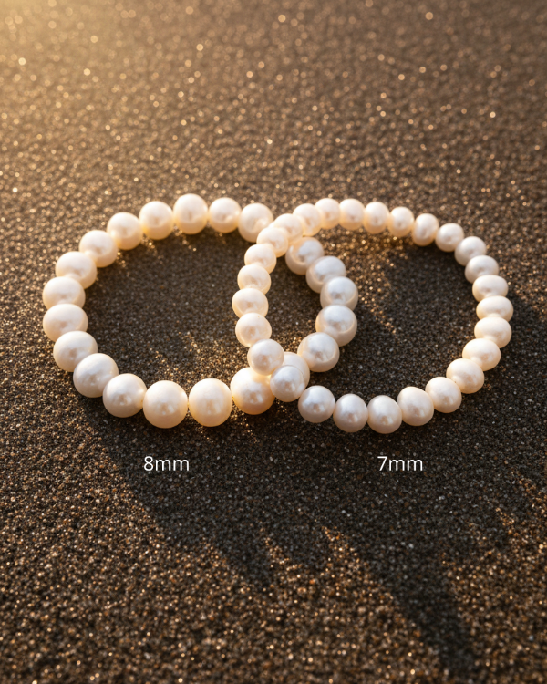 Bracelet perle d'eau douce 7 et 8mm