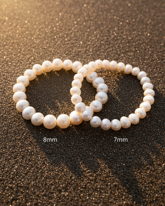 Bracelet perle d'eau douce 7 et 8mm