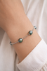 Bracelet perles de Tahiti - 4 perles de culture - HINAE