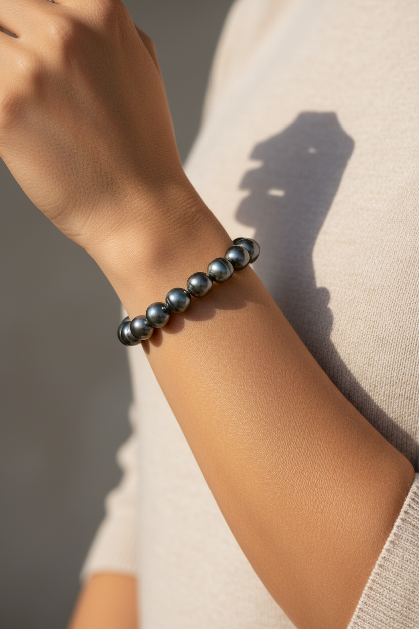 Bracelet avec 20 perles de tahiti