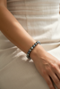 Bracelet élastique avec perle de tahiti