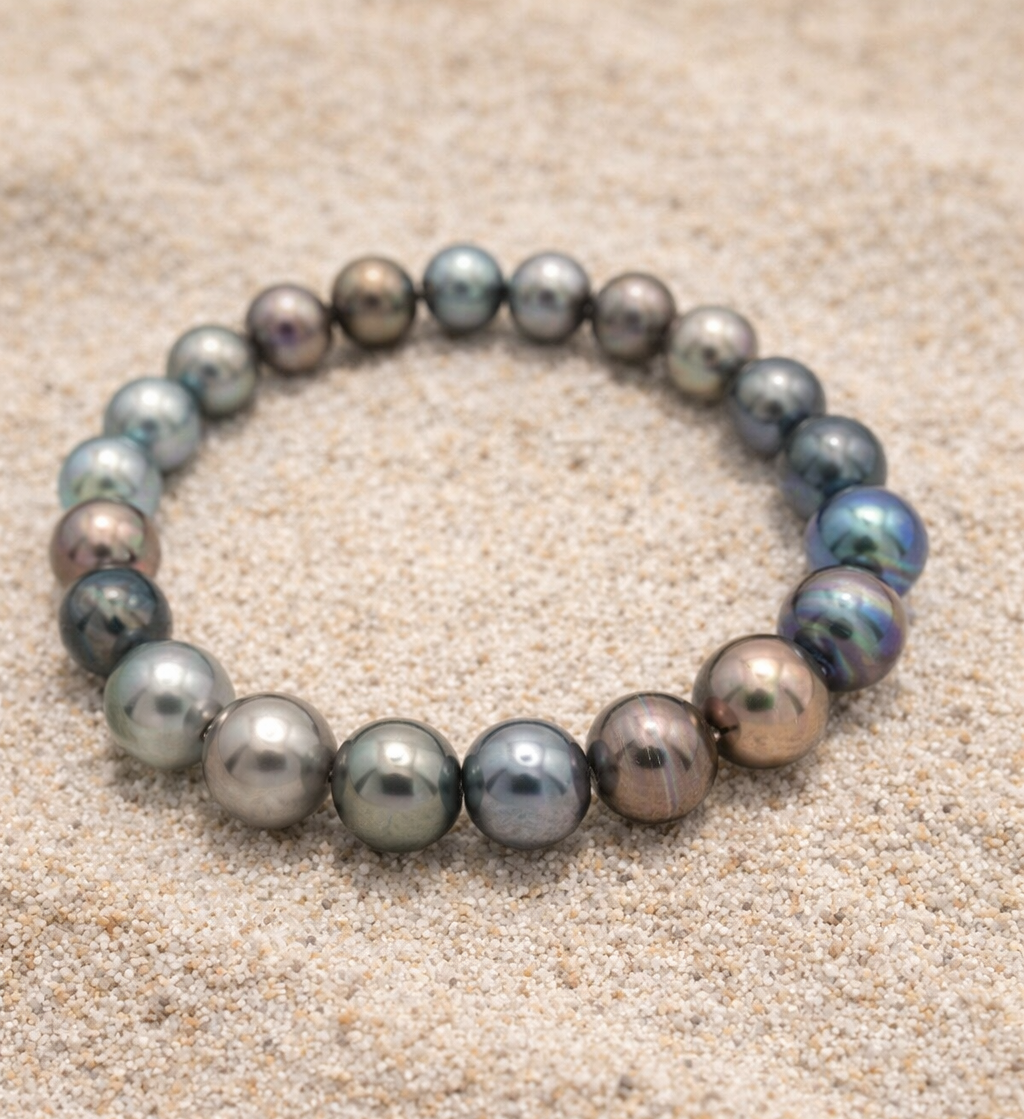 Bracelet en perles de Tahiti naturelles – VAHINE