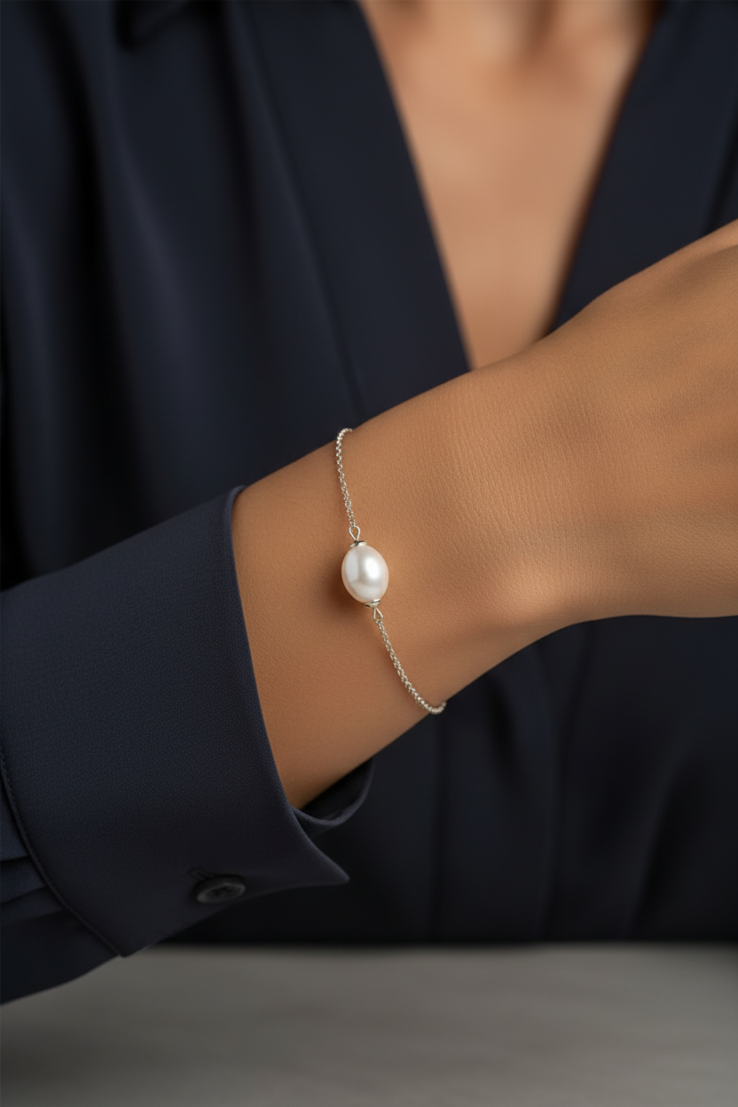 Bracelet perle d’eau douce poire - LIAN