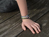 Bracelet coton enfant avec perle de tahiti