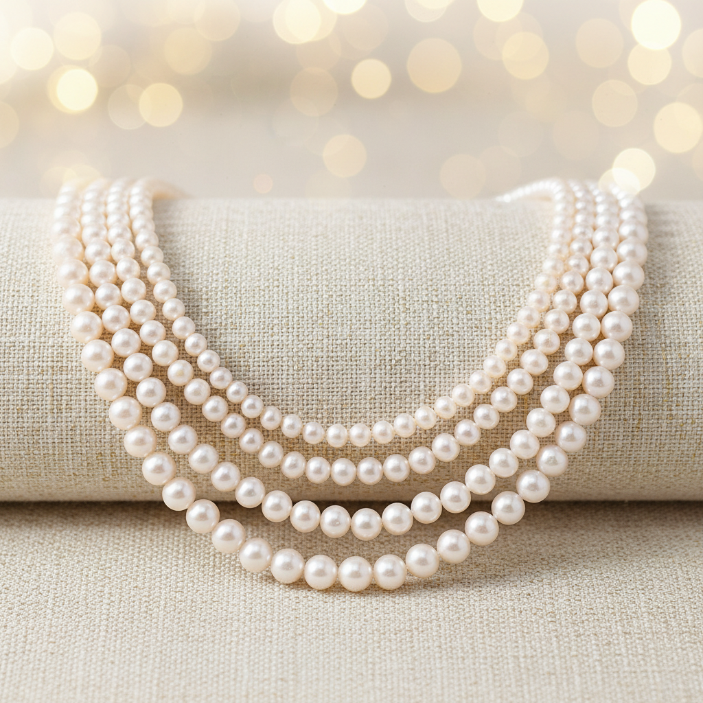 Collier perle d'eau douce de plusieurs tailles