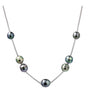 Collier en argent et 7 perles de Tahiti