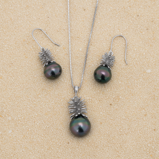 Parure en Argent 925 et Perles de Tahiti - ANANI