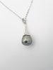 Pendentif en argent et perle de Tahiti 