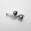 Pendentif en Argent et 2 Keishi de Tahiti Naturelles TAKOIA PERLES