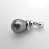 Pendentif en Argent et Perle de Tahiti Poire – Élégance Naturelle TAKOIA PERLES